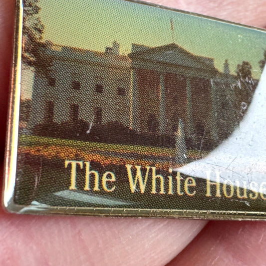 Vintage White House Photo Realistic Souvenir Lapel Pin