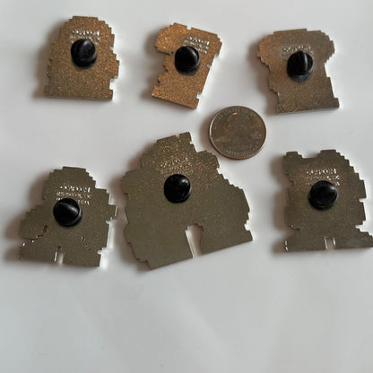 Lot of 6 CAPCOM Thinkgeek Mega Man Lapel Pin Lot 8-bit Megaman