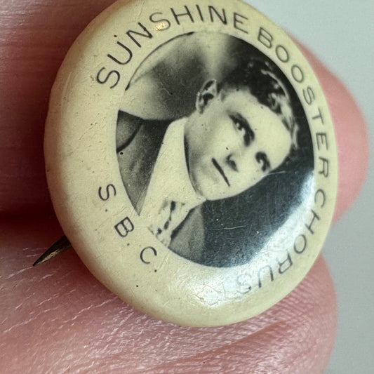 Antique Sunshine Booster Chorus Lapel Pin Button ~1914 Methodist Church