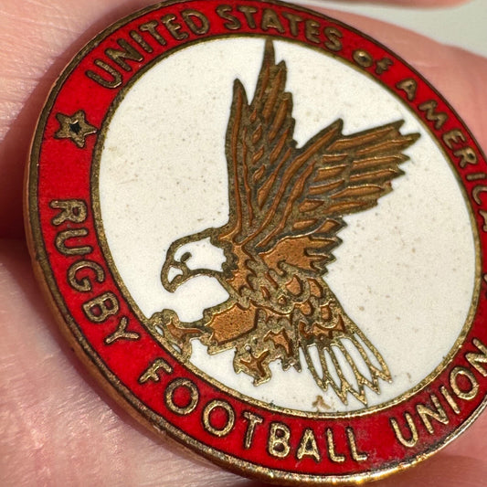 Vintage United States of America Rugby Football Union Lapel Pin