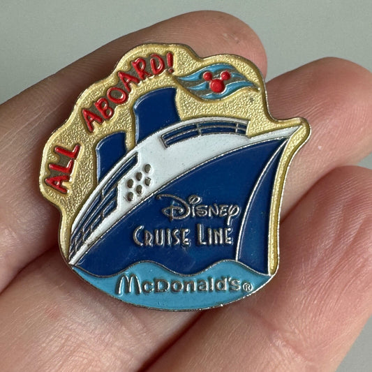 Disney Cruise Line McDonald’s “All Aboard!” Promo Pin – Mickey Flag