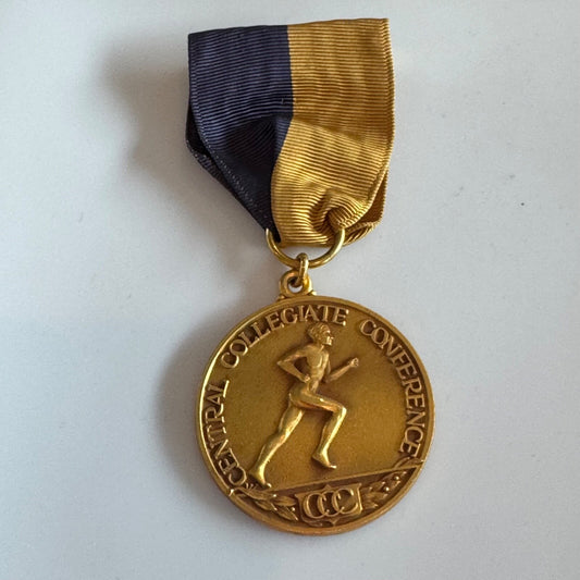 Vtg 1953 Central Collegiate Conference CCC Mile Relay 1st Place Medal Track NCAA