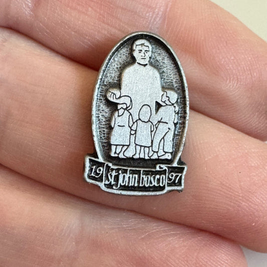 Vintage St. John Bosco 1997 Religious Pin with Children