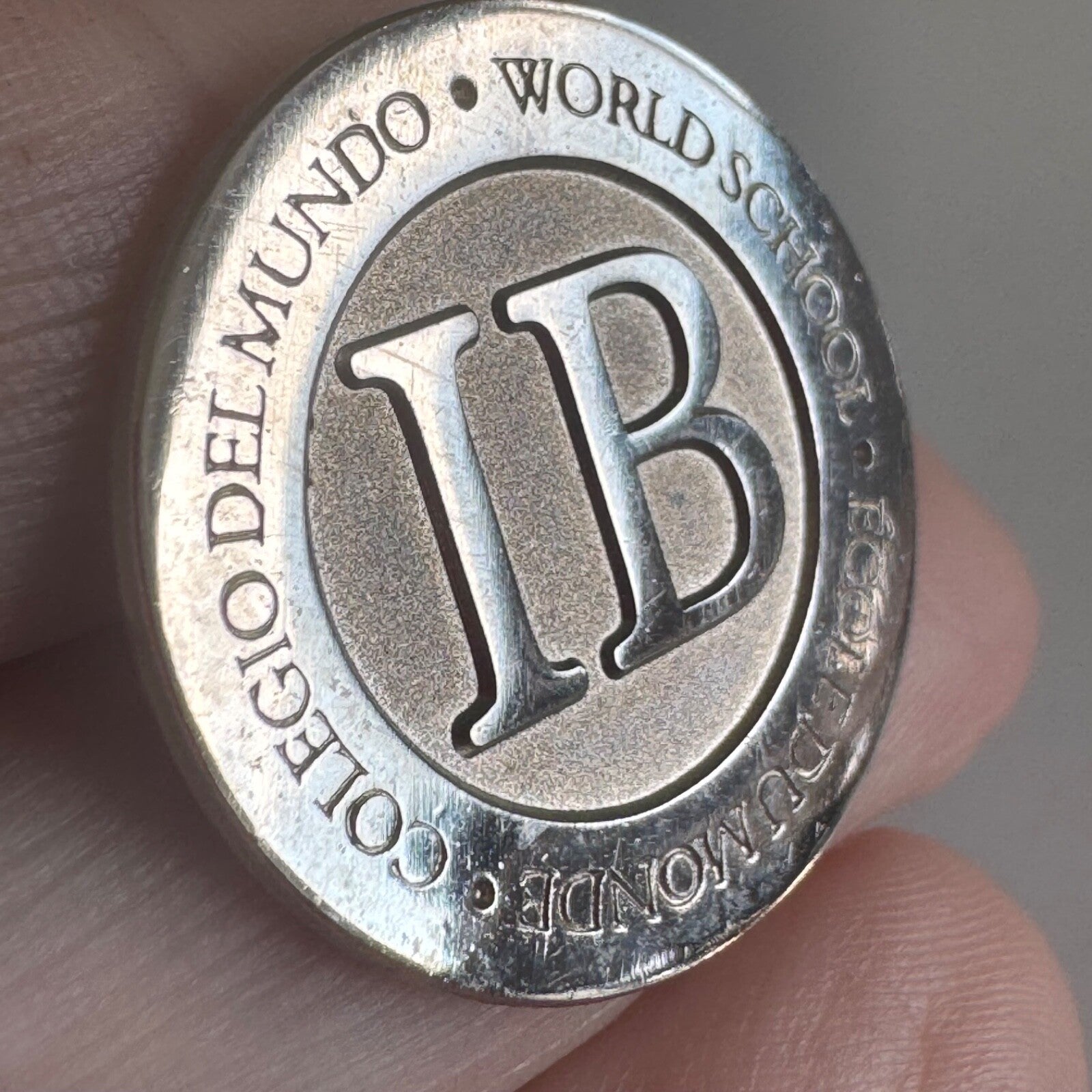 International Baccalaureate IB Silver Tone Lapel Pin 