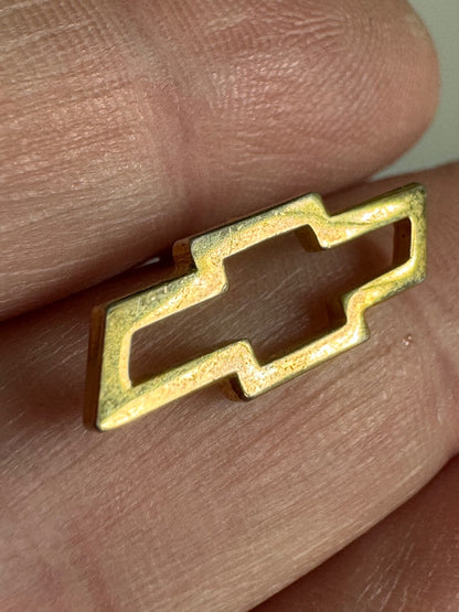 Chevy Bowtie Pin – Classic Chevrolet Gold Logo Automotive Badge 
