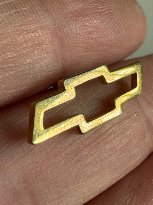 Chevy Bowtie Pin – Classic Chevrolet Gold Logo Automotive Badge 