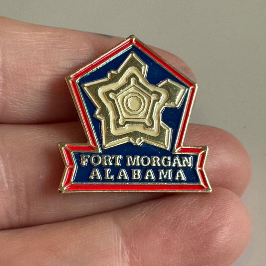 Fort Morgan Alabama Souvenir Tourist Lapel Pin RARE