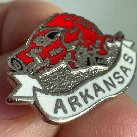 Vintage University of Arkansas Razorbacks Lapel Pin 