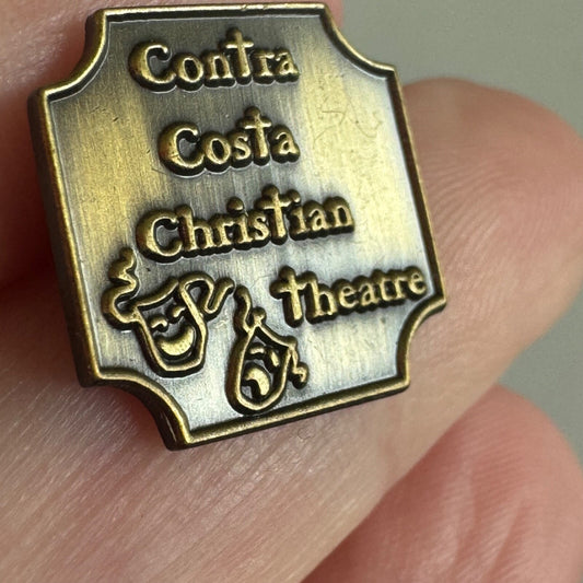 Vtg Contra Costa Christian Theatre Pin California Drama Acting Badge Rare