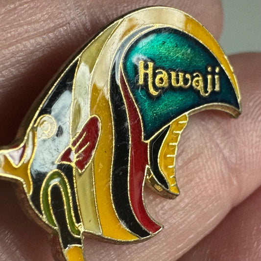 Vintage Hawaii Angel Fish Lapel Pin