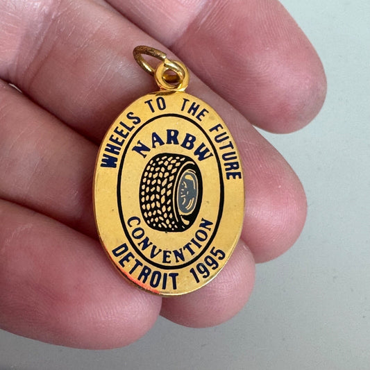 1995 Wheels to the Future NARBW National Assn Railway Business Women Charm