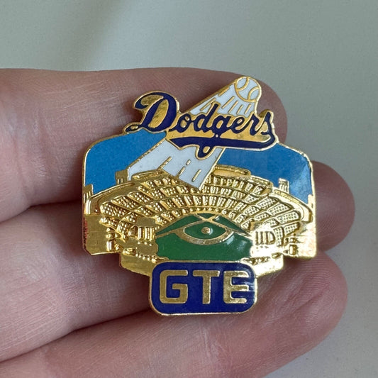 GTE Dodgers Stadium Enamel Pin – Baseball Collector’s Item
