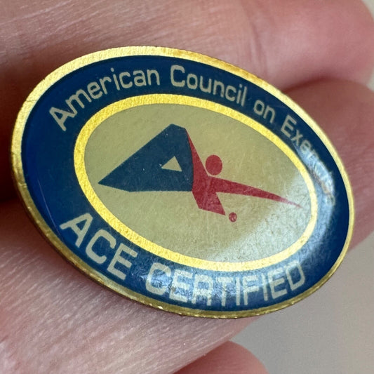 Vintage American Council on Exercise ACE Certified Lapel Pin