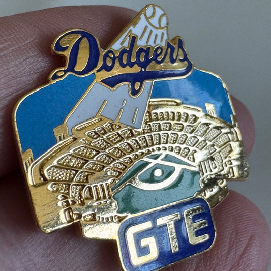 GTE Dodgers Stadium Enamel Pin – Baseball Collector’s Item