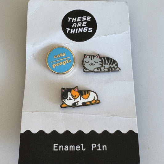 These Are Things Cats Over People Lapel Pin Set