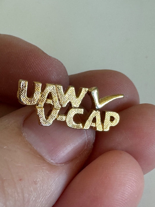 Vintage UAW V-CAP Lapel Pin