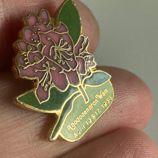 Vintage 1988 Rhododendron Walk Lapel Pin Souvenir