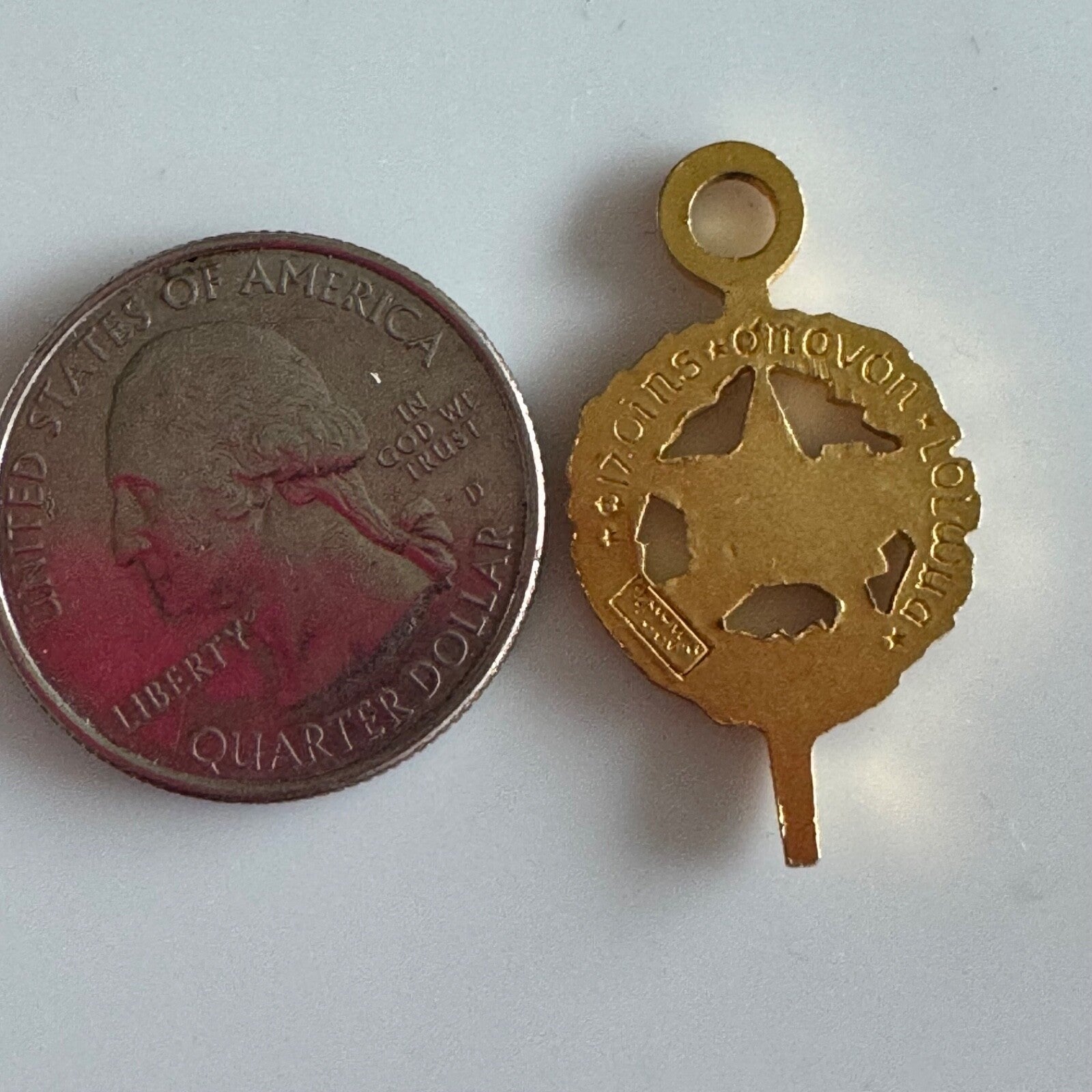Vintage Phi Sigma Iota Key Fob Pendant Charm Lapel Pin