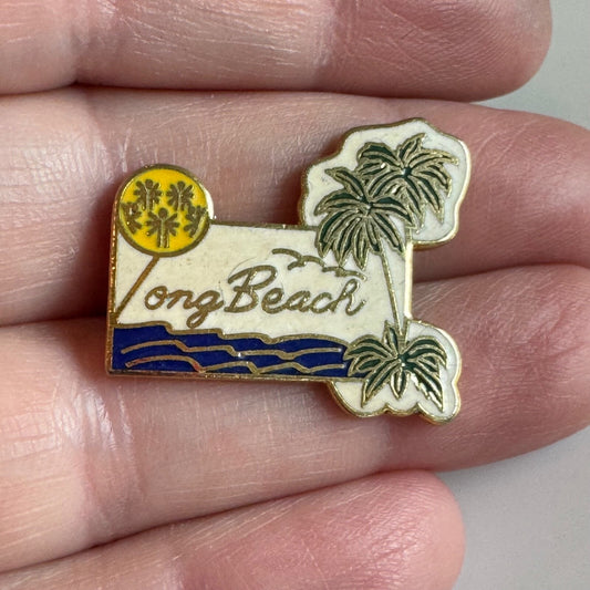 Vintage Long Beach California Special Olympics Souvenir Tourist Lapel Pin