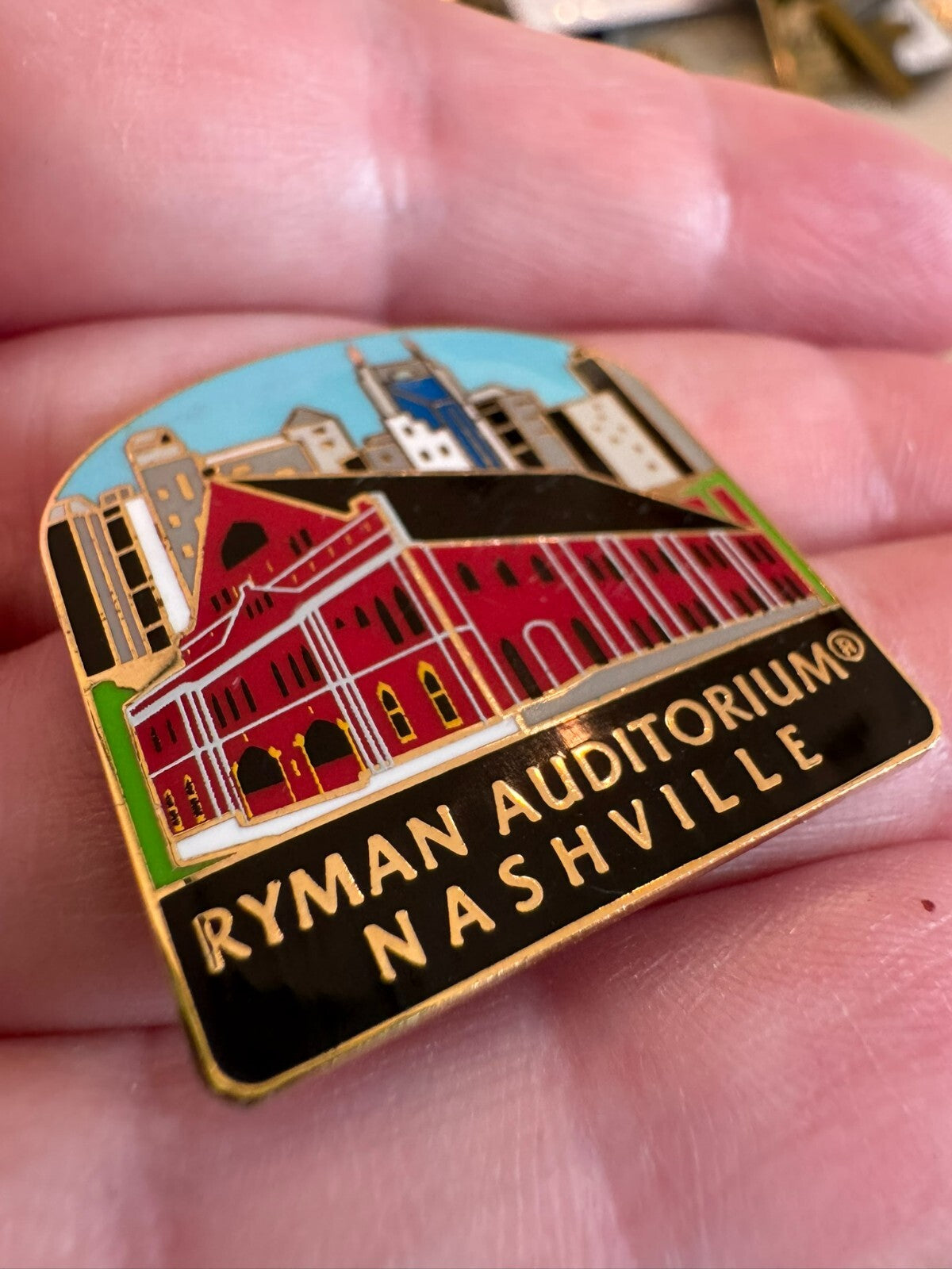 Ryman Auditorium Nashville Enamel Lapel Pin