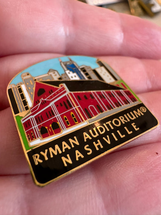 Ryman Auditorium Nashville Enamel Lapel Pin