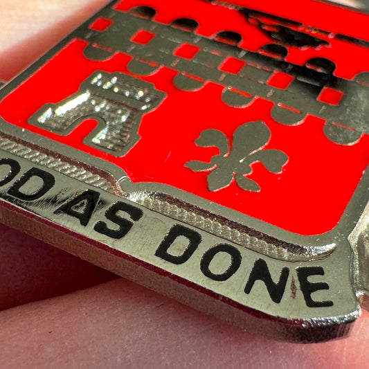 32nd Division 107th Engineer Good As Done Railway Operating Battalion DUI DI Pin