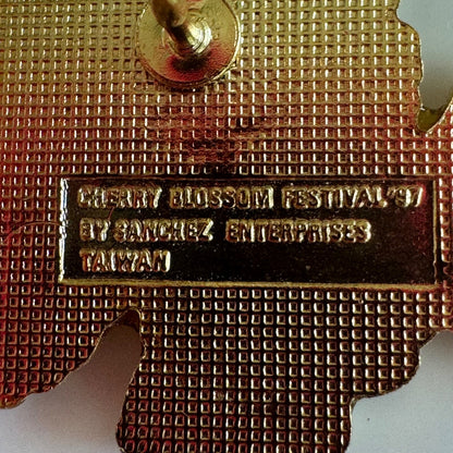 Vintage Cherry Blossom Festival Macon Georgia 1997 Lapel Pin 
