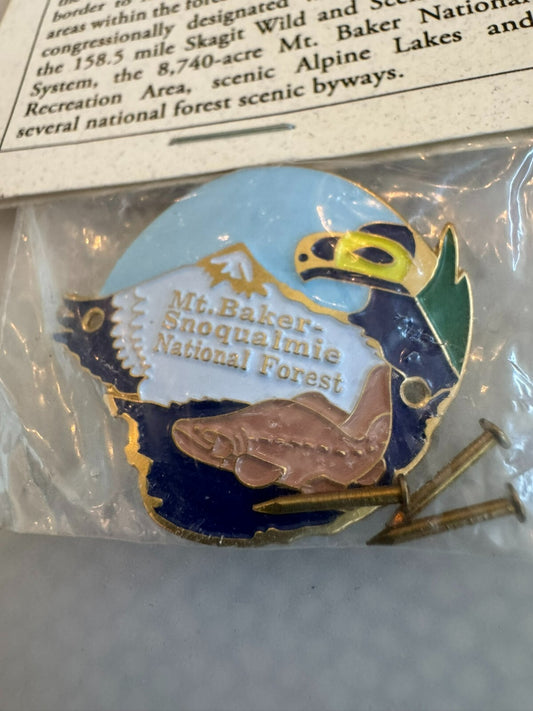 Mt Baker-Snoqualmie National Forest Walking Stick Medallion