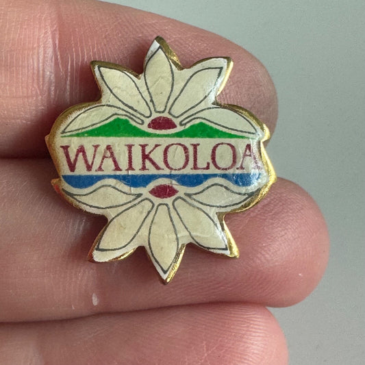 Vintage Waikoloa Hawaii Lapel Pin Souvenir Tourist Resort