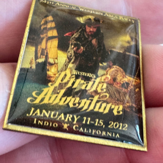 2012 24th Annual Western Area Rally Pirate Adventure Indio California Pin