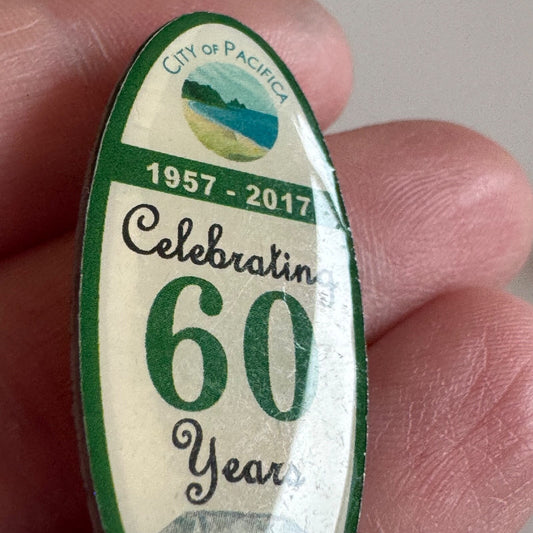 City Of Pacifica 2017 Celebrating 60 Years California Lapel Pin