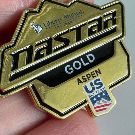 NASTAR Aspen Gold Pin – US Ski Team, Liberty Mutual Sponsor Skiing