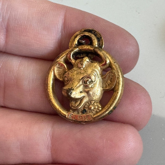 Elsie the Cow Crackerjack Charm Pendant