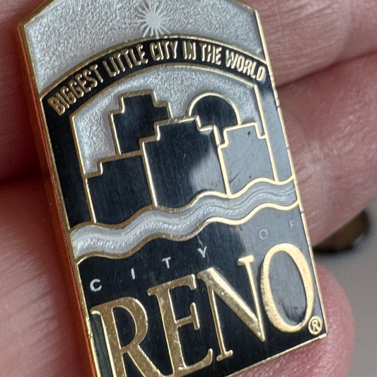 City Of Reno Biggest Little City In The World Souvenir Lapel Pin