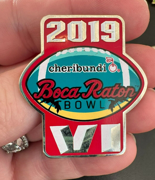 2019 Boca Raton Bowl VI Cheribundi Pin SMU