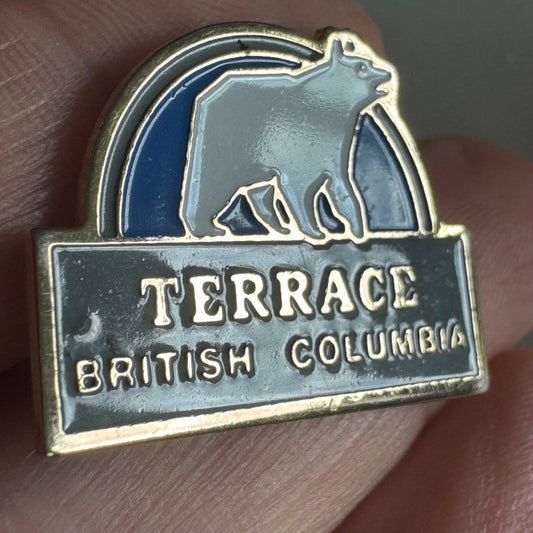 Terrace British Columbia Polar Bear Pin – Canadian Travel Souvenir Lapel Pin