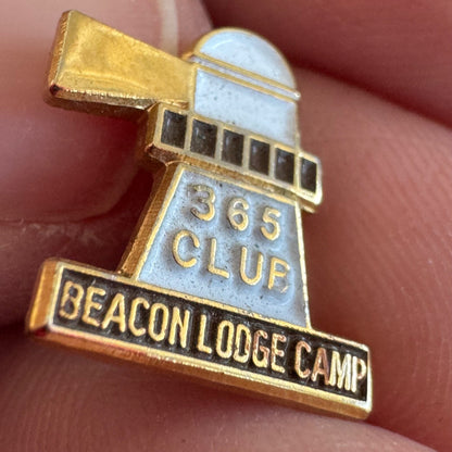 Vintage 365 Club Beacon Lodge Camp Pennsylvania Lions Lapel Pin