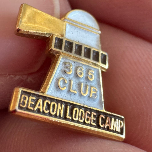 Vintage 365 Club Beacon Lodge Camp Pennsylvania Lions Lapel Pin