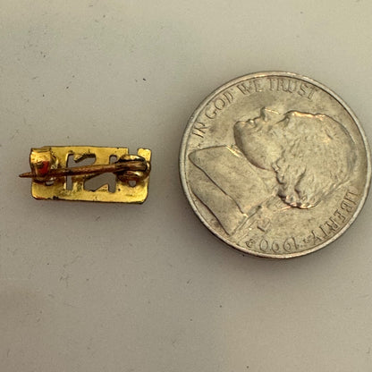 Vintage Gold Tone USO Lapel Pin C-Clasp