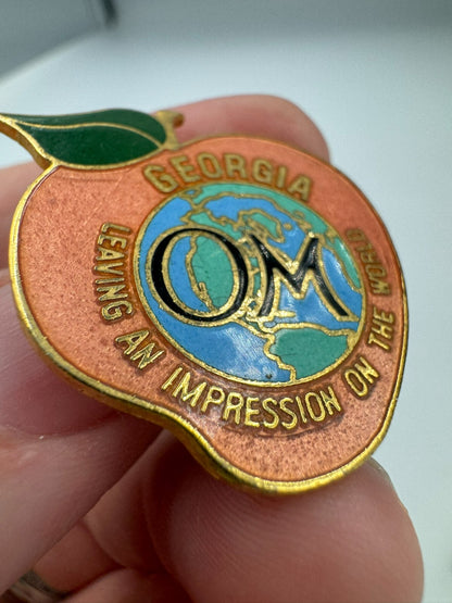 Georgia Odyssey Of The Mind Pin Peach - Leaving an Impression on the World OM