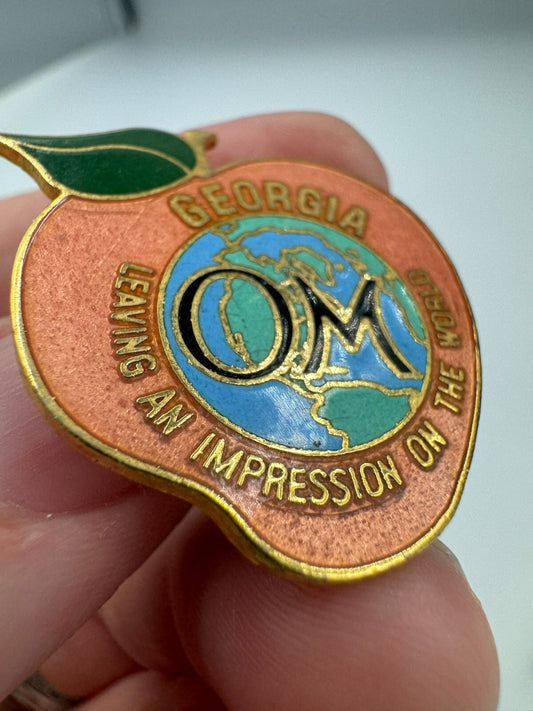 Georgia Odyssey Of The Mind Pin Peach - Leaving an Impression on the World OM