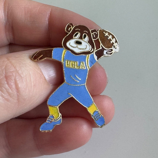 Vintage University of California Los Angeles Bear Football Lapel Pin UCLA