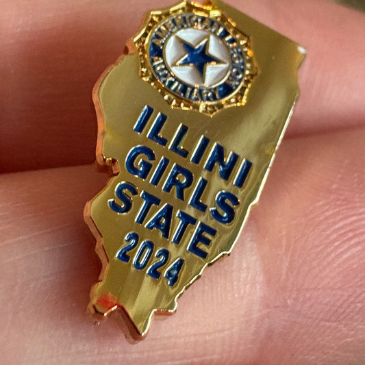 2024 Illini Girls State Lapel Pin American Legion Auxiliary Illinois