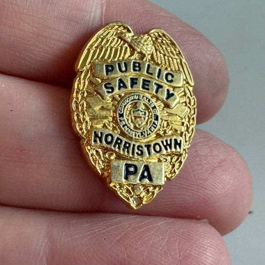 Vintage Norristown Pennsylvania Public Safety Lapel Pin Badge