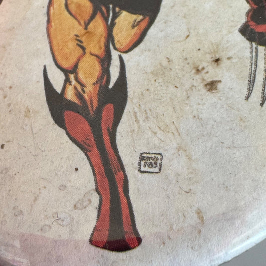 Vintage 1983 Marvel Comics Wolverine Button Lapel Pin