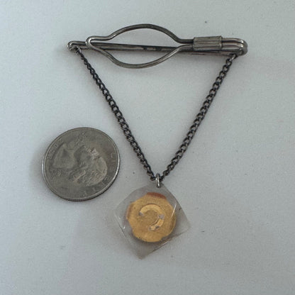 Vintage Loyal Order of Moose Lucite Tie Clip Dangle P.A.P. 