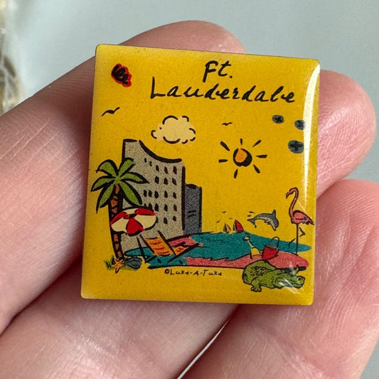 Fort Lauderdale Florida FL Luke-a-tuke Souvenir Tourist Lapel Pin