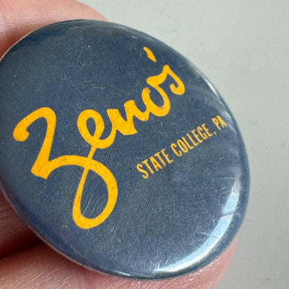 Vtg Zeno's Pub State College Pennsylvania Lapel Pin Button Penn State University