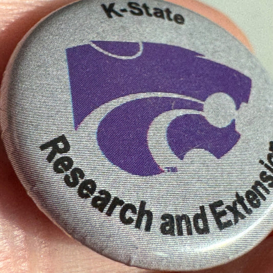 Vintage Kansas State University Wildcats Pin K-State Research Extension