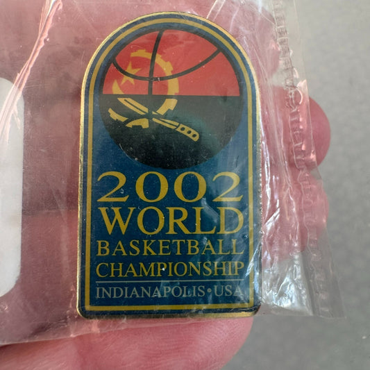 2002 World Basketball Championship Indianapolis FIBA Lapel Pin
